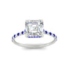 Load image into Gallery viewer, cathedral-hidden-halo-asscher-cut-sapphire-ring-in-white-gold-FD9788ASRGSABL-NL-WG