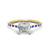 Load image into Gallery viewer, cathedral-hidden-halo-asscher-cut-sapphire-ring-in-yellow-gold-FD9788ASRGSABL-NL-YG