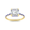 Load image into Gallery viewer, cathedral-hidden-halo-asscher-cut-sapphire-ring-in-yellow-gold-FD9788ASRGSABL-NL-YG