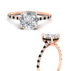 Load image into Gallery viewer, cathedral-hidden-halo-cushion-cut-black-diamond-ring-in-rose-gold-FD9788CURGBLACK-NL-RG