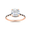Load image into Gallery viewer, cathedral-hidden-halo-cushion-cut-black-diamond-ring-in-rose-gold-FD9788CURGBLACK-NL-RG