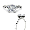 Load image into Gallery viewer, cathedral-hidden-halo-cushion-cut-black-diamond-ring-in-white-gold-FD9788CURGBLACK-NL-WG