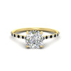 Load image into Gallery viewer, cathedral-hidden-halo-cushion-cut-black-diamond-ring-in-yellow-gold-FD9788CURGBLACK-NL-YG