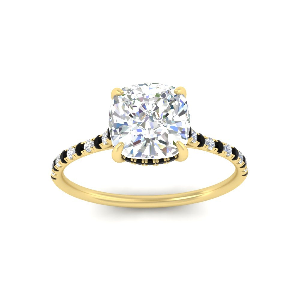 cathedral-hidden-halo-cushion-cut-black-diamond-ring-in-yellow-gold-FD9788CURGBLACK-NL-YG