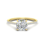 Load image into Gallery viewer, cathedral-hidden-halo-cushion-cut-diamond-ring-in-yellow-gold-FD9788CUR-NL-YG
