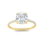 Load image into Gallery viewer, cathedral-hidden-halo-cushion-cut-diamond-ring-in-yellow-gold-FD9788CUR-NL-YG
