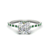 Load image into Gallery viewer, cathedral-hidden-halo-cushion-cut-emerald-ring-in-white-gold-FD9788CURGEMGR-NL-WG
