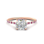 Load image into Gallery viewer, cathedral-hidden-halo-cushion-cut-pink-sapphire-ring-in-rose-gold-FD9788CURGSADRPI-NL-RG
