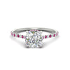 Load image into Gallery viewer, cathedral-hidden-halo-cushion-cut-pink-sapphire-ring-in-white-gold-FD9788CURGSADRPI-NL-WG