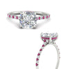 Load image into Gallery viewer, cathedral-hidden-halo-cushion-cut-pink-sapphire-ring-in-white-gold-FD9788CURGSADRPI-NL-WG