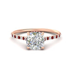 Load image into Gallery viewer, cathedral-hidden-halo-cushion-cut-ruby-ring-in-rose-gold-FD9788CURGRUDR-NL-RG
