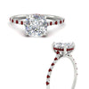 Load image into Gallery viewer, cathedral-hidden-halo-cushion-cut-ruby-ring-in-white-gold-FD9788CURGRUDR-NL-WG
