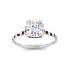 Load image into Gallery viewer, cathedral-hidden-halo-cushion-cut-ruby-ring-in-white-gold-FD9788CURGRUDR-NL-WG