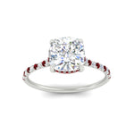 Load image into Gallery viewer, cathedral-hidden-halo-cushion-cut-ruby-ring-in-white-gold-FD9788CURGRUDR-NL-WG
