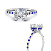 Load image into Gallery viewer, cathedral-hidden-halo-cushion-cut-sapphire-ring-in-white-gold-FD9788CURGSABL-NL-WG