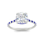 Load image into Gallery viewer, cathedral-hidden-halo-cushion-cut-sapphire-ring-in-white-gold-FD9788CURGSABL-NL-WG
