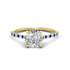 Load image into Gallery viewer, cathedral-hidden-halo-cushion-cut-sapphire-ring-in-yellow-gold-FD9788CURGSABL-NL-YG