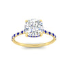 Load image into Gallery viewer, cathedral-hidden-halo-cushion-cut-sapphire-ring-in-yellow-gold-FD9788CURGSABL-NL-YG