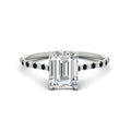 Thumbnail 62 - cathedral-hidden-halo-emerald-cut-black-diamond-ring-in-white-gold-FD9788EMRGBLACK-NL-WG