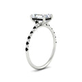 Thumbnail 65 - cathedral-hidden-halo-emerald-cut-black-diamond-ring-in-white-gold-FD9788EMRGBLACK-NL-WG