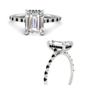 Thumbnail 63 - cathedral-hidden-halo-emerald-cut-black-diamond-ring-in-white-gold-FD9788EMRGBLACK-NL-WG