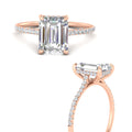 Thumbnail 13 - cathedral-hidden-halo-emerald-cut-diamond-ring-in-rose-gold-FD9788EMR-NL-RG