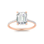 Load image into Gallery viewer, cathedral-hidden-halo-emerald-cut-diamond-ring-in-rose-gold-FD9788EMR-NL-RG
