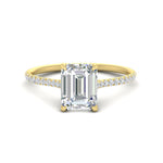 Load image into Gallery viewer, cathedral-hidden-halo-emerald-cut-diamond-ring-in-yellow-gold-FD9788EMR-NL-YG
