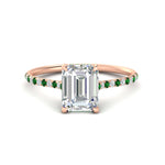 Load image into Gallery viewer, cathedral-hidden-halo-emerald-cut-emerald-ring-in-rose-gold-FD9788EMRGEMGR-NL-RG
