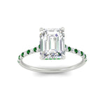 Load image into Gallery viewer, cathedral-hidden-halo-emerald-cut-emerald-ring-in-white-gold-FD9788EMRGEMGR-NL-WG
