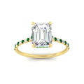Thumbnail 84 - cathedral-hidden-halo-emerald-cut-emerald-ring-in-yellow-gold-FD9788EMRGEMGR-NL-YG