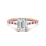 Load image into Gallery viewer, cathedral-hidden-halo-emerald-cut-pink-sapphire-ring-in-rose-gold-FD9788EMRGSADRPI-NL-RG
