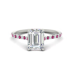 Load image into Gallery viewer, cathedral-hidden-halo-emerald-cut-pink-sapphire-ring-in-white-gold-FD9788EMRGSADRPI-NL-WG
