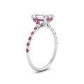 Thumbnail 50 - cathedral-hidden-halo-emerald-cut-pink-sapphire-ring-in-white-gold-FD9788EMRGSADRPI-NL-WG