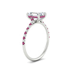 Load image into Gallery viewer, cathedral-hidden-halo-emerald-cut-pink-sapphire-ring-in-white-gold-FD9788EMRGSADRPI-NL-WG

