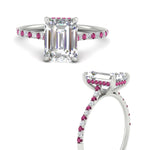 Load image into Gallery viewer, cathedral-hidden-halo-emerald-cut-pink-sapphire-ring-in-white-gold-FD9788EMRGSADRPI-NL-WG
