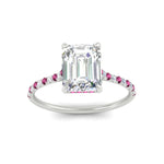 Load image into Gallery viewer, cathedral-hidden-halo-emerald-cut-pink-sapphire-ring-in-white-gold-FD9788EMRGSADRPI-NL-WG
