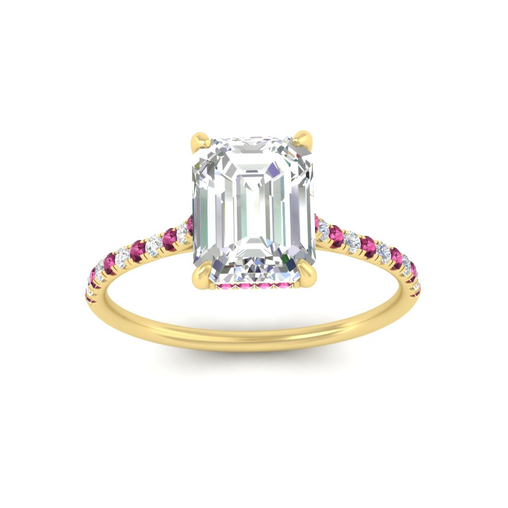 cathedral-hidden-halo-emerald-cut-pink-sapphire-ring-in-yellow-gold-FD9788EMRGSADRPI-NL-YG