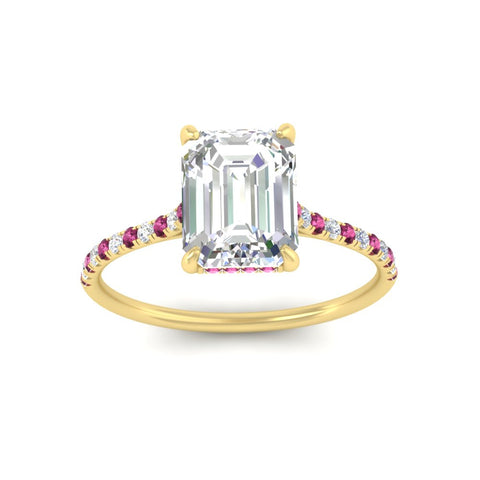 cathedral-hidden-halo-emerald-cut-pink-sapphire-ring-in-yellow-gold-FD9788EMRGSADRPI-NL-YG