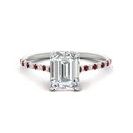 Load image into Gallery viewer, cathedral-hidden-halo-emerald-cut-ruby-ring-in-white-gold-FD9788EMRGRUDR-NL-WG
