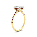 Thumbnail 90 - cathedral-hidden-halo-emerald-cut-ruby-ring-in-yellow-gold-FD9788EMRGRUDR-NL-YG