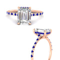 Thumbnail 18 - cathedral-hidden-halo-emerald-cut-sapphire-ring-in-rose-gold-FD9788EMRGSABL-NL-RG