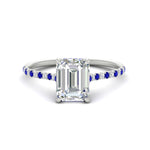 Load image into Gallery viewer, cathedral-hidden-halo-emerald-cut-sapphire-ring-in-white-gold-FD9788EMRGSABL-NL-WG
