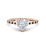Load image into Gallery viewer, cathedral-hidden-halo-heart-shaped-black-diamond-ring-in-rose-gold-FD9788HTRGBLACK-NL-RG
