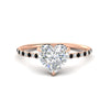 Load image into Gallery viewer, cathedral-hidden-halo-heart-shaped-black-diamond-ring-in-rose-gold-FD9788HTRGBLACK-NL-RG
