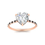 Load image into Gallery viewer, cathedral-hidden-halo-heart-shaped-black-diamond-ring-in-rose-gold-FD9788HTRGBLACK-NL-RG
