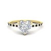 Load image into Gallery viewer, cathedral-hidden-halo-heart-shaped-black-diamond-ring-in-yellow-gold-FD9788HTRGBLACK-NL-YG