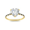 Load image into Gallery viewer, cathedral-hidden-halo-heart-shaped-black-diamond-ring-in-yellow-gold-FD9788HTRGBLACK-NL-YG