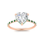 Load image into Gallery viewer, cathedral-hidden-halo-heart-shaped-emerald-ring-in-rose-gold-FD9788HTRGEMGR-NL-RG
