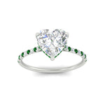Load image into Gallery viewer, cathedral-hidden-halo-heart-shaped-emerald-ring-in-white-gold-FD9788HTRGEMGR-NL-WG
